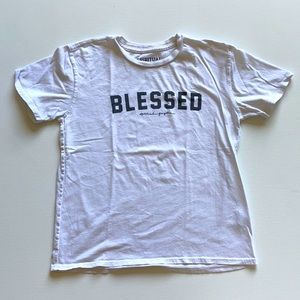 Spiritual gangster BLESSED logo tee